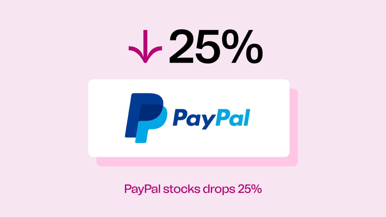 Paypal stocks down 25%