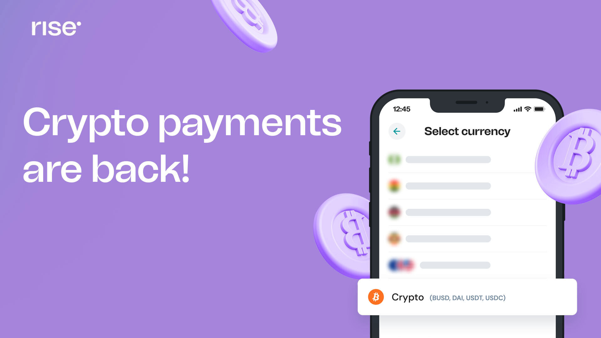 Crypto Payments are Back🚀! | Risevest Blog